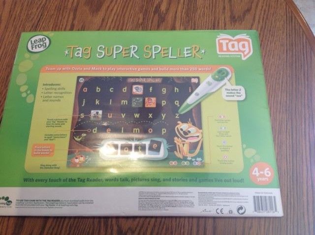 LeapFrog Tag Super Speller Game Boys & Girls 4-6 28116 Sealed