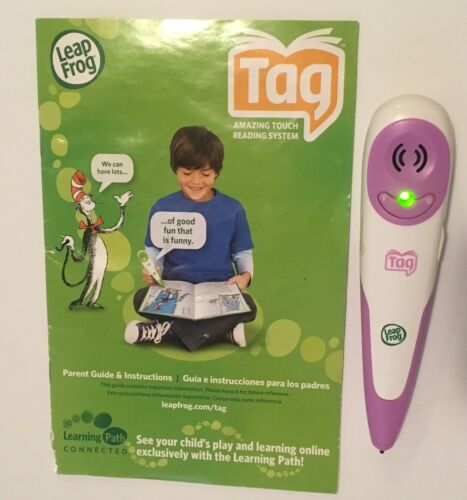 LeapFrog LeapReader Pink Reading Writing Pen EUC Purple Stylist 21122