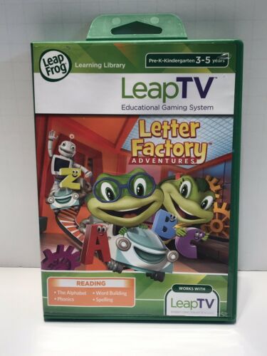 New LeapFrog LeapTV Letter Factory Adventures Educational Active Video Game