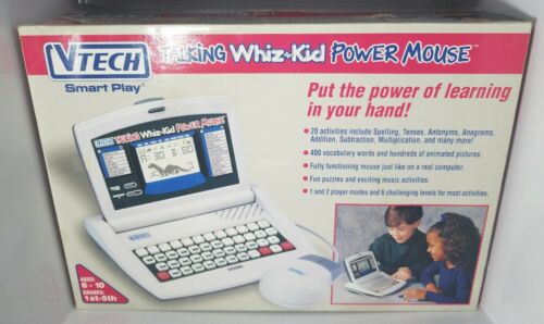 VTech Talking Whiz Kid Power Mouse in Retail Box Vintage Learning Toy Clean WIIT