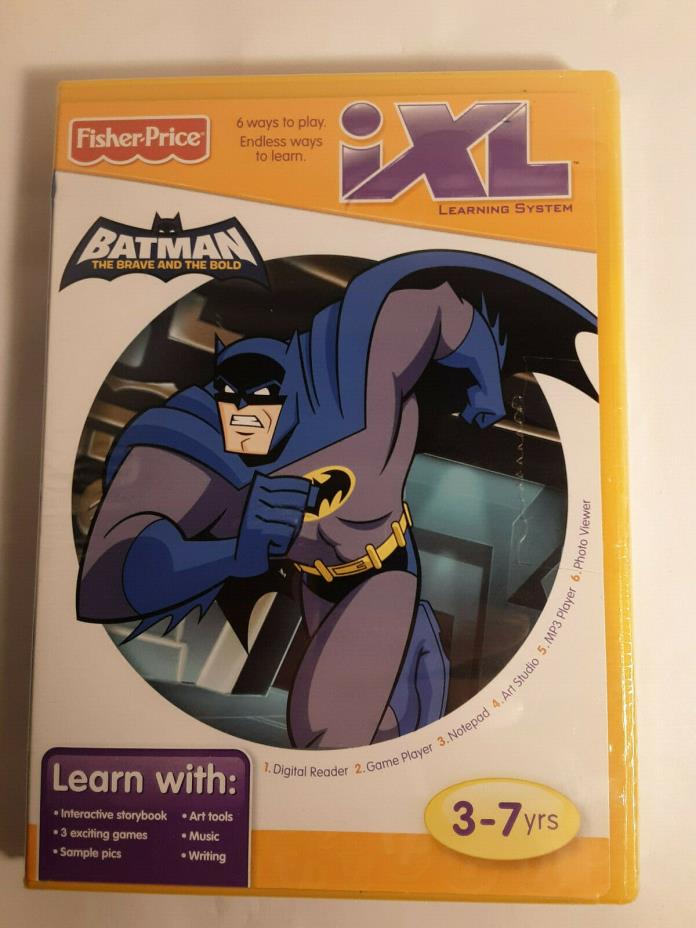 FISHER PRICE iXL Learning system Batman The Brave And The Bold learning disc new