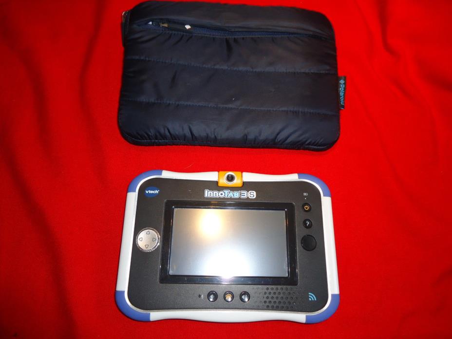 Vtech InnoTab 3S Blue Learning Tablet Game/System works great + Pouch No Charger