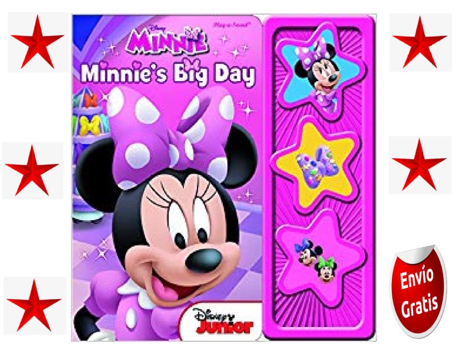 Libro de sonidos de estrellas de 3 botones de Minnie Mouse