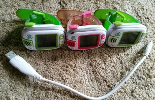 Lot Of Three Childrens Leap Frog Leapband Activity Workout Play Watches Bands