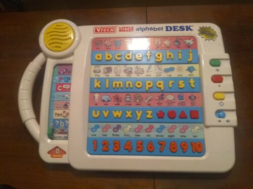 VTech Little Smart Alphabet Desk Talking Electronic Learning Toy with Phonics