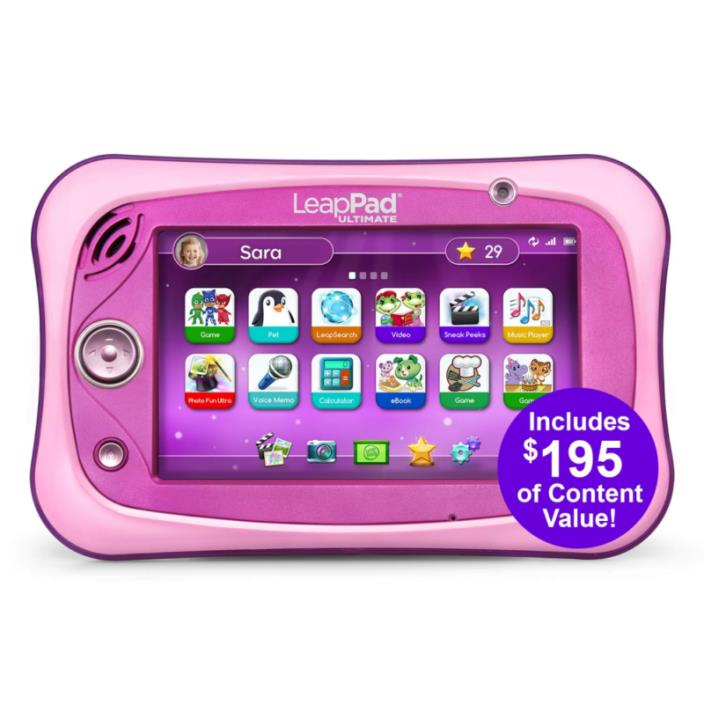 LeapFrog LeapPad Ultimate Ready for School Tablet Pink IN BOX