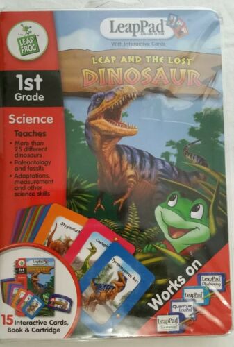 Leap Frog Leap Pad Leap and the Dinosaur Interactive cards & cartridge 1st grade