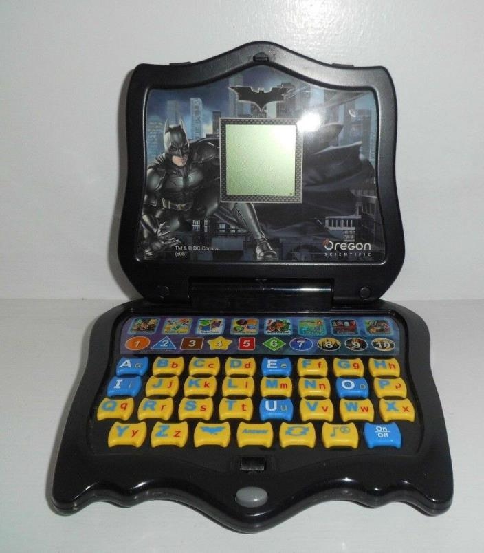 Batman Dark Knight Oregon Scientific Talking Mini Laptop Learning Education Toy