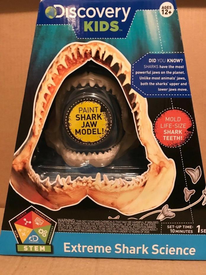 Shark Jaws Science toy model ocean sea life painting hobby Shark Week School