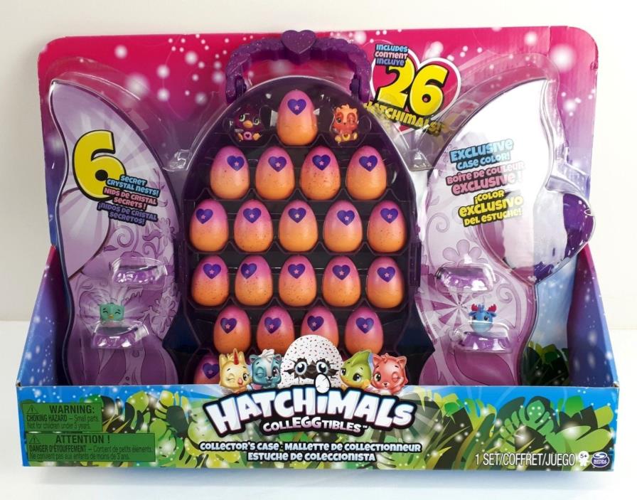 Hatchimals CollEGGtibles Collector Case of 26 Included 6 Secret Crystal Nest NEW