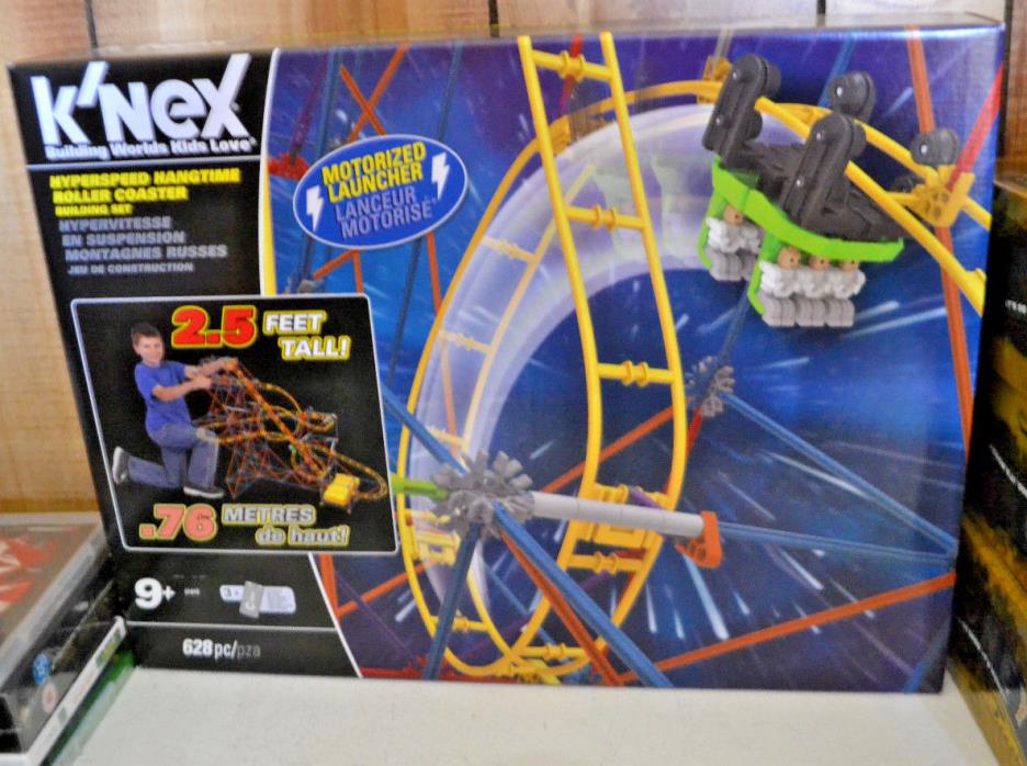 NEW - Lot of K'NEX Hyperspeed Hangtime Roller Coaster Building Set + Combat Crew
