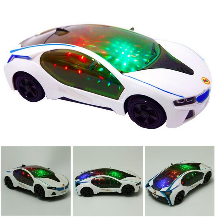 Newly Super Car Flashing LED Light Music Sound Electric Toys Cars Educational