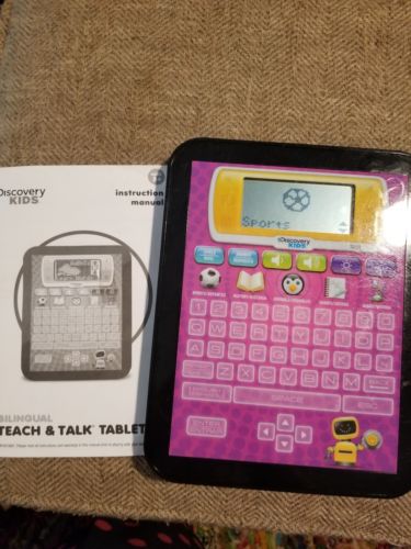 Discovery Kids Bilingual Teach and Talk Tablet - Purple Pink