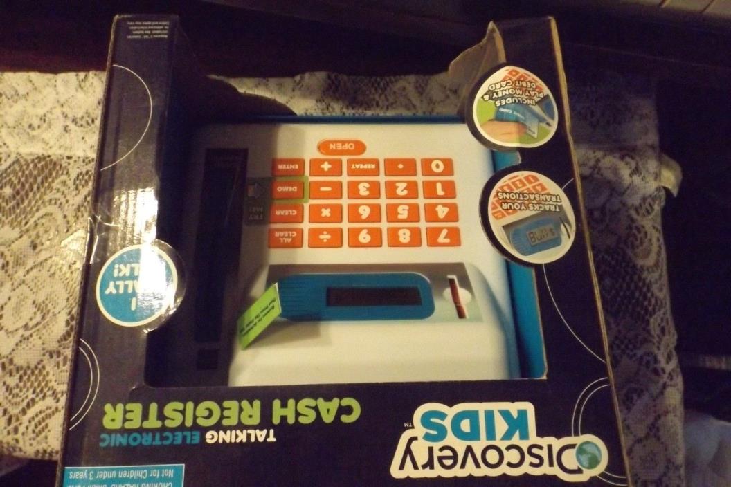 DISCOVERY KIDS TALKING ELECTRONIC CAH REGISTER I REALLY TALK INCLUDES PLAY MONEY