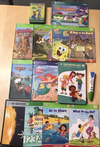 Leap Frog Leap Reader System- Blue Pen, 12 Books And Flash Cards