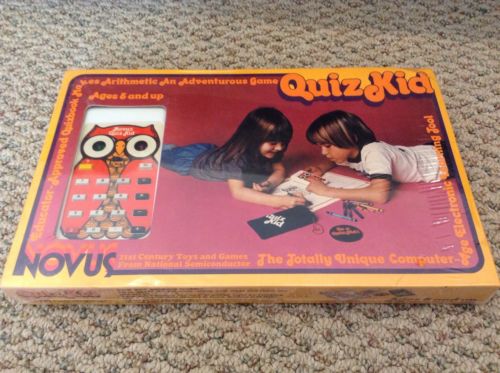 Quiz Kid Novus Fun Kit Game Cumputer Age Electronic Learning Tool SEALED UNUSED
