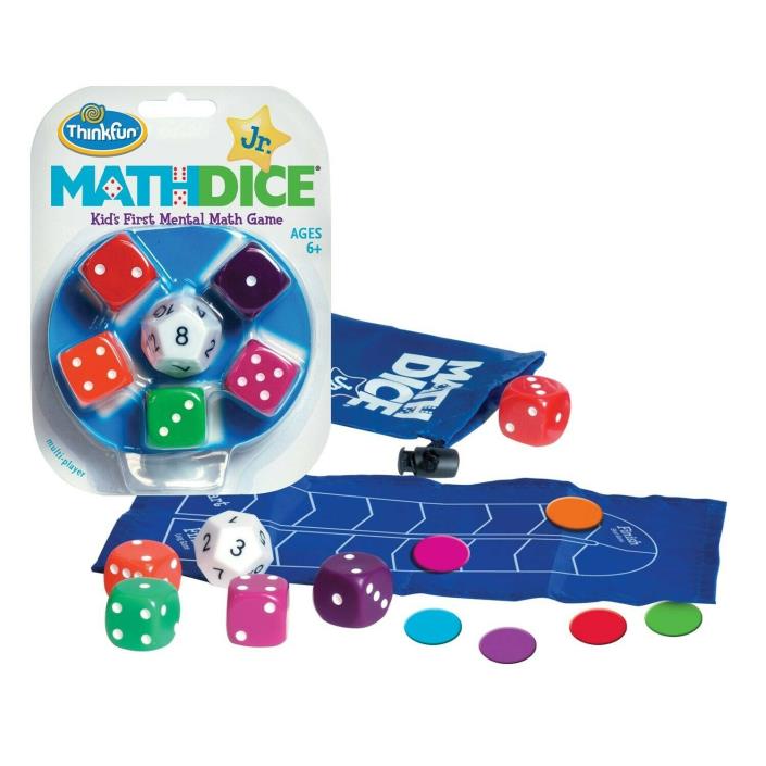 ThinkFun Math Dice Jr. Mathematics & Counting - New