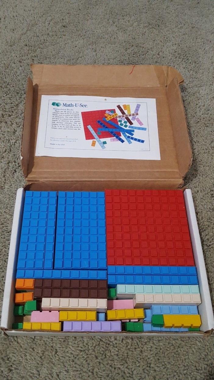 Math-U-See Manipulatives Integer Block Kit Math Tool Visual Learning School A1
