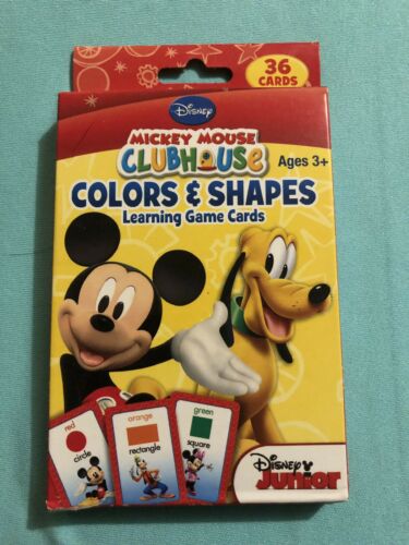 Cards Learning Matching DISNEY MICKEY MOUSE Colors Shapes Flash Game Deck