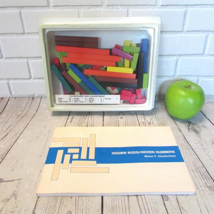 Cuisenaire Hidden Rods Hidden Numbers Games of Logic Math Concepts Rods + Book