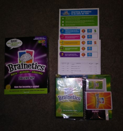 BRAINETICS DELUXE SET w/DVD's 1-7  MATH MEMORY AGES 9-99! SEALED NEW RETAIL$129