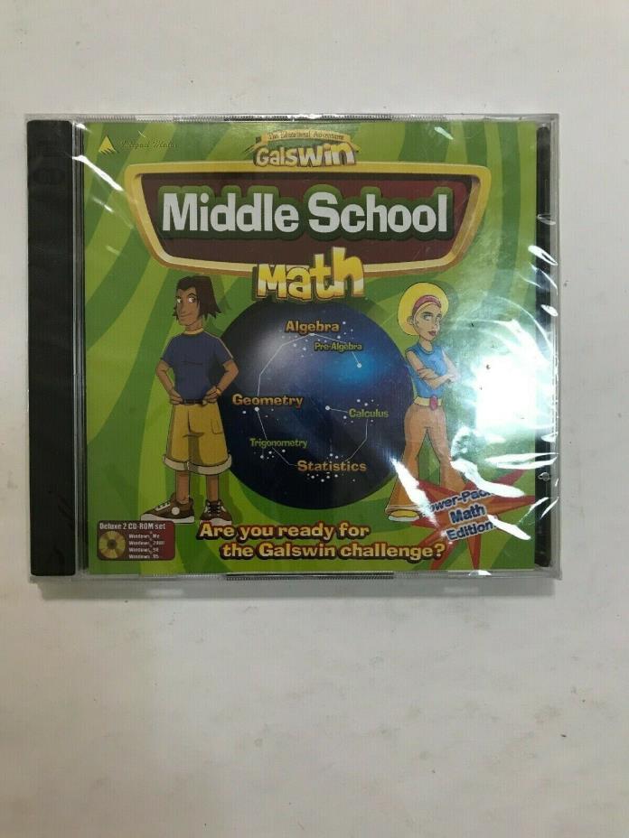Galswin Middle School Math [CD-ROM] Windows XP / 95/98/2000/mill. Power Packed
