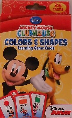 Cards Learning Matching DISNEY MICKEY MOUSE Colors Shapes Flash Game Deck
