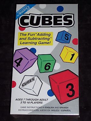 Cubes math learning game,age 7+,adding & subtracting,2-10 players,classroom,home