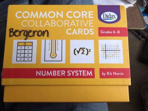 Didax Common Core Number Systems Collaborative Card, 4 L x 6 W in, Grades 6 - 8