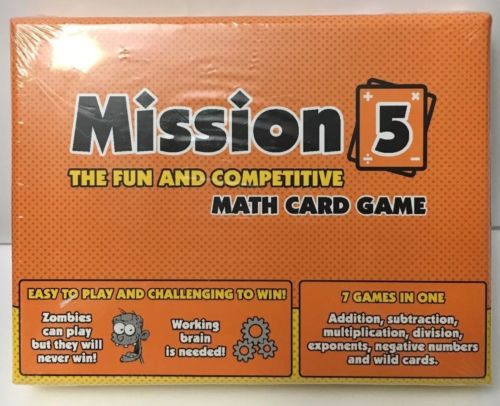 Mission 5 Math Card Game Ages 3+