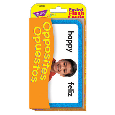 POCKET FLASH CARDS OPPOSITES OPUESTOS