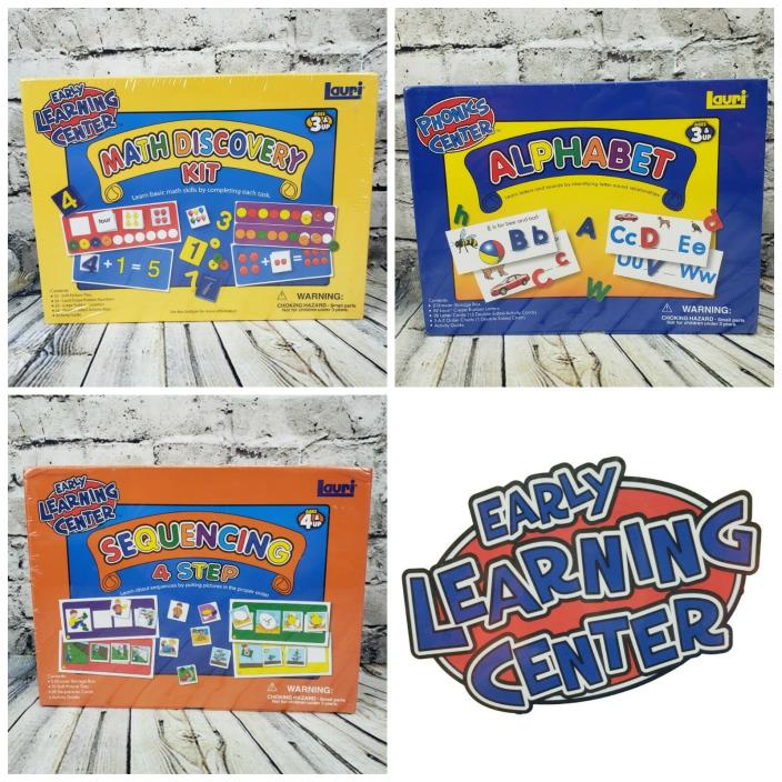 Lauri Early Childhood Development Kit Alphabet, Math Sequencing Phonics Center