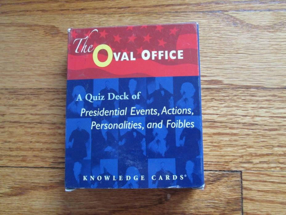 OVAL OFFICE: A Knowledge Cards Quiz Deck Presidential card trivia New