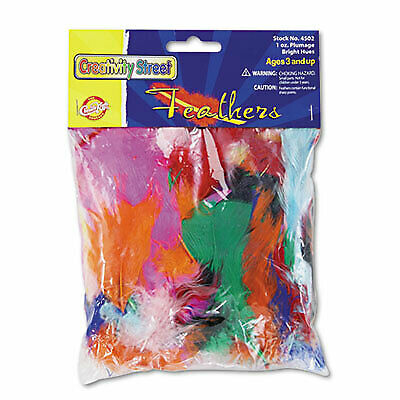 Bright Hues Feather Assortment, Bright Colors, 1 oz Pack 4502  - 1 Each