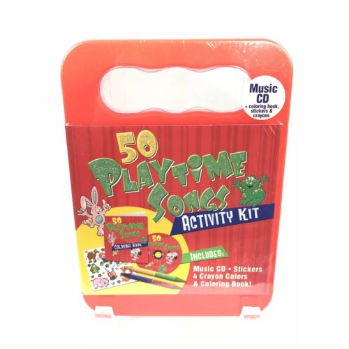 Childrens Sing A Long CD Plus Activity Kit 50 Songs Stickers Crayons Color Book