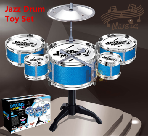 Children Musical Instrument Toy Simulation Jazz Drum Drumsticks Kit for Kids JN