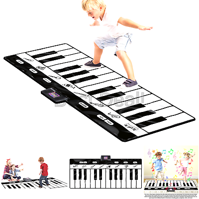 Click N' Play Gigantic Keyboard Play Mat, 24 Keys Piano Mat, 8 Selectable Mus...