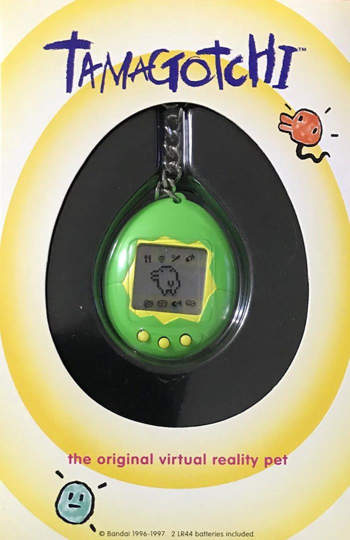 Tamagotchi Green/Yellow Virtual Electronic Pet 1996/1997