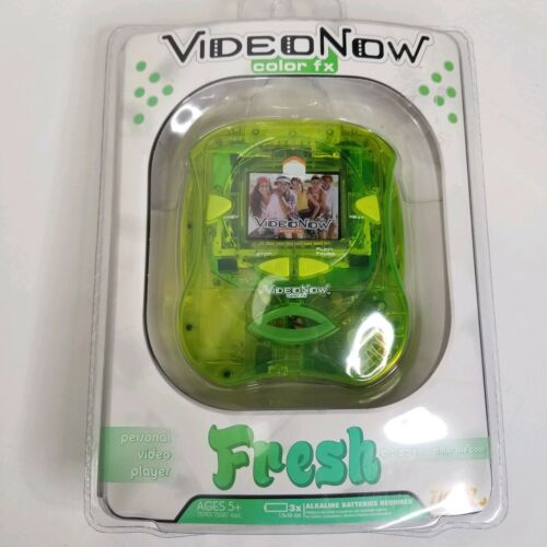 Hasbro Video Now Fresh Personal Video Player Bright Green Tiger Electronics New