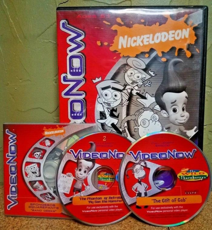 VIDEONOW ~ NICKELODEON 3-DISC PACK ~ PRE-OWNED with EXTRA DISC ~ VERY GOOD