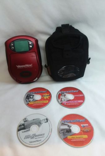 Video Now Lot - 4 Discs & Original Carrying Case. Tested and working condition!