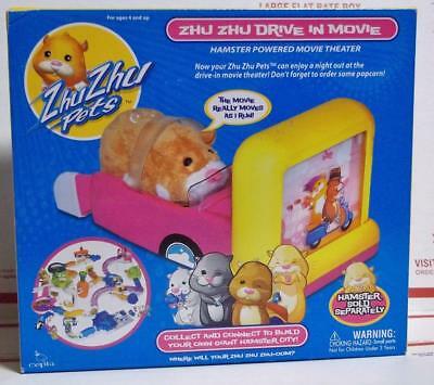 2009 ZHU ZHU PETS DRIVE IN MOVIE cepia hamster kung NIB sealed mr squiggles jinx