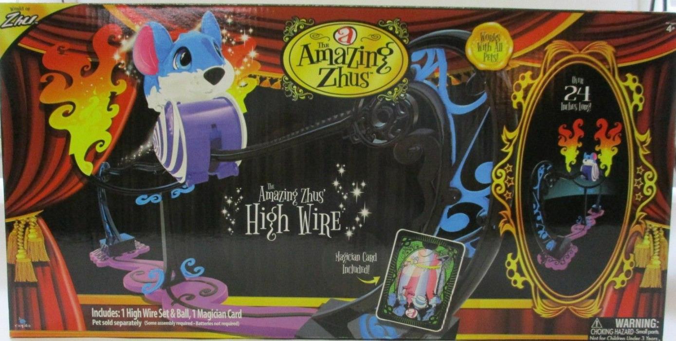 NIB The Amazing Zhus High Wire Set & Magician Card -Zhu Zhu Pets