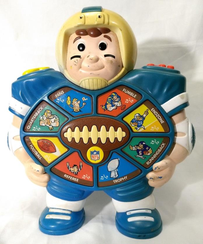 Vintage NFL Football Sound Toy Toddler Talking Mr. Play 'N' Say Kiddesigns Champ