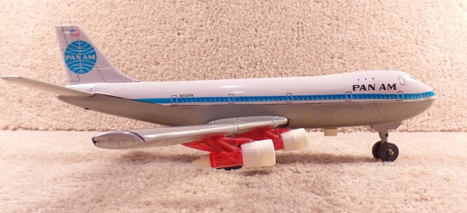 RARE Tin-Litho Battery-Operated Toy Friction Pan Am Jet Airplane Made In Japan