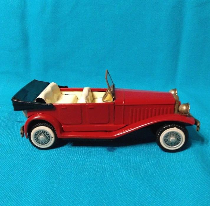 Vintage Tin Friction Car Touring Convertible  Japan N-1929