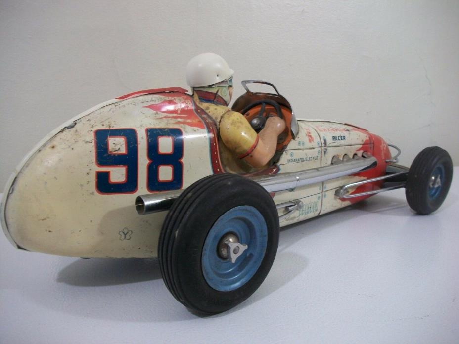 Vintage Yonezawa Champion Troy Ruttman #98 Indy Friction Racer