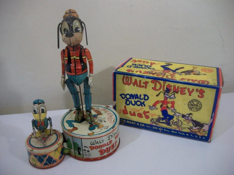 Vintage Marx Walt Disney's Donald Duck Duet Windup