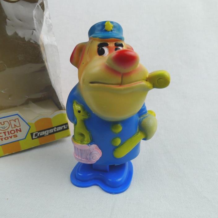 Cragstan Scooties Officer Clancy Wind Up Walker Toy With Rough Box Japan Vintage