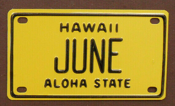 HAWAII MINI MINIATURE BICYCLE LICENSE PLATE 